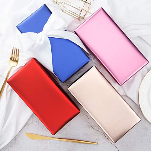 RUSPEPA Rollo De Papel De Envoltura De Regalos - Rojo Mate Para Bodas, Cumpleaños, Duchas, Felicitaciones Y Regalos Navideños-76CM X 10M Por Rollo