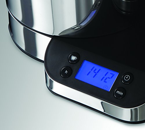 Russell Hobbs Cafetera de Goteo Clarity 20770-56, Negro, Acero inoxidable, Transparente