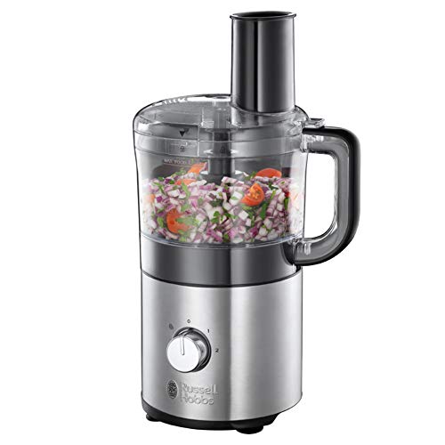 Russell Hobbs Compact Home - Procesador de Alimentos (Cortador y Rallador, 500 W, Diseño Compacto, Gris) - ref. 25280-56