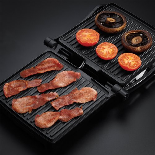 Russell Hobbs Cook@Home - Grill 3 en 1 (Paninis, Plancha y Parrilla, 1800 W, Acero Inox, Gris y Negro) - ref. 17888-56