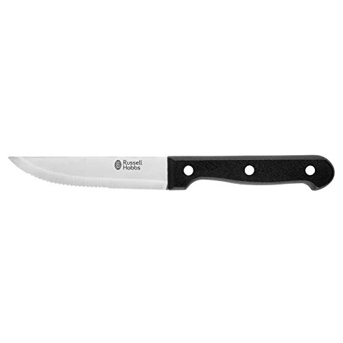 Russell Hobbs RH000431 RH000431-Juego de Cuchillos y Tenedor Unidades, Color Negro, Acero, 12 Piece Knife and Fork Set