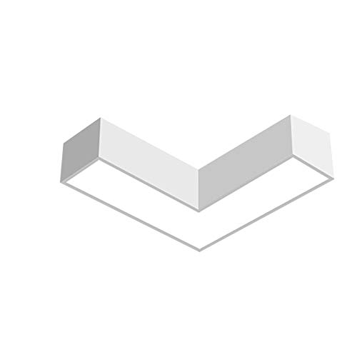 RXM Luces de techo LED Creativo Nordic Simple Pasillo Moderno Pasillo Herramientas Canal Inicio Geometría Acrílico Negro Blanco Lámparas de techo (Color : White)