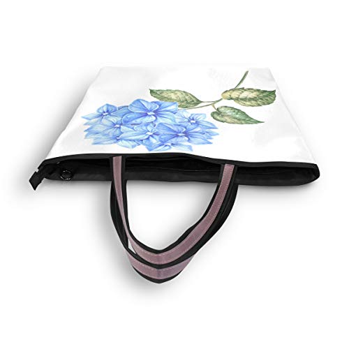 RXYY - Bolso de mano para mujer, diseño de flores de hortensia, color Multicolor, talla Medium