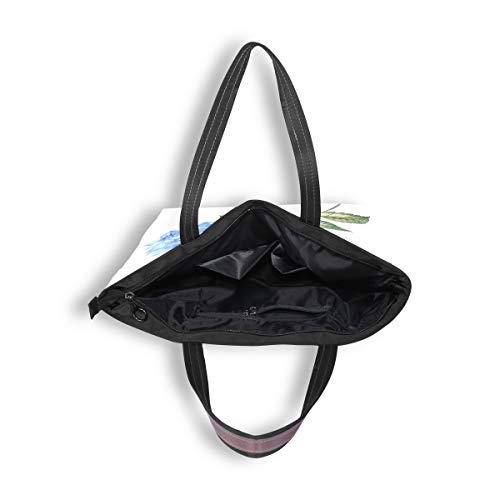 RXYY - Bolso de mano para mujer, diseño de flores de hortensia, color Multicolor, talla Medium