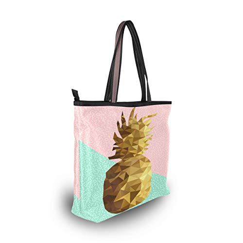 RXYY Verano Piña Imprimir Bolsos y Monedero para Mujeres Bolso de Mano Gran Capacidad Asa Superior Shopper Bolso de Hombro, color Multicolor, talla Large