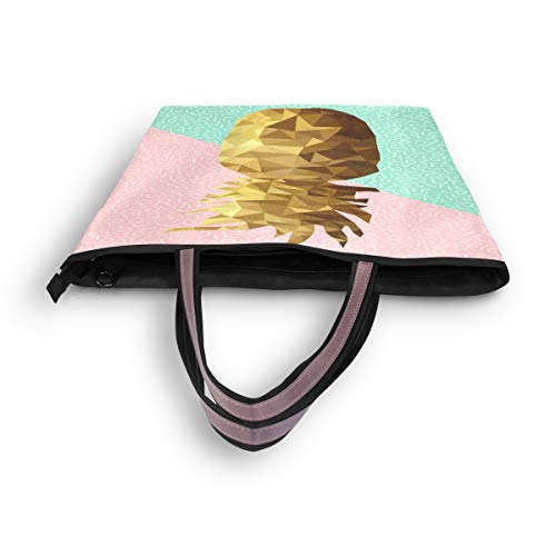 RXYY Verano Piña Imprimir Bolsos y Monedero para Mujeres Bolso de Mano Gran Capacidad Asa Superior Shopper Bolso de Hombro, color Multicolor, talla Large