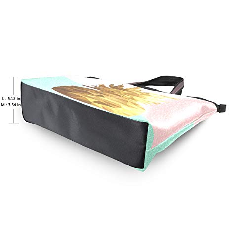 RXYY Verano Piña Imprimir Bolsos y Monedero para Mujeres Bolso de Mano Gran Capacidad Asa Superior Shopper Bolso de Hombro, color Multicolor, talla Large