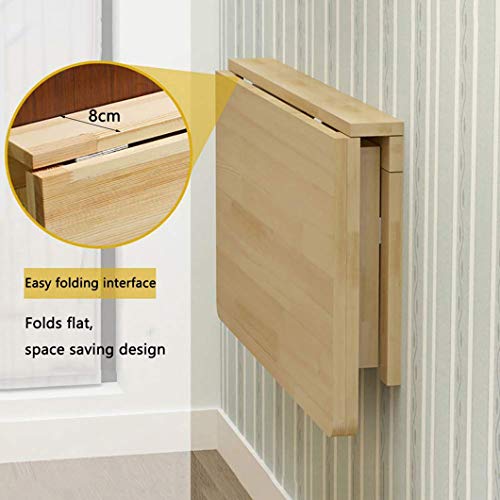 S-AIM Mesa de Hoja abatible montada en la Pared, Escritorio Plegable portátil Flotante Simple, Mesa Colgante ahorradora de Espacio para Estudio, Dormitorio, baño o balcón