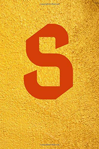 S :Alphabet  Lettre S  College Ruled  initial Monogram Notebook-Confetti Gliter  Monogramed/Caramel Color & Gold Background: Lined Note Book ... Girls Mom dad Family/ Birthday/Elegant