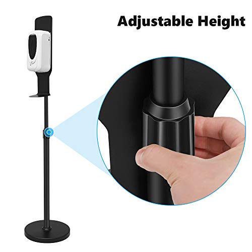 S SMAUTOP Soporte dispensador de jabón, dispensador de jabón 1000ML y Kit de estación de Soporte de Piso de Acero Inoxidable (dispensador + Soporte)