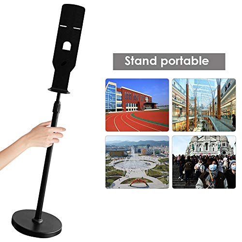 S SMAUTOP Soporte dispensador de jabón, dispensador de jabón 1000ML y Kit de estación de Soporte de Piso de Acero Inoxidable (dispensador + Soporte)