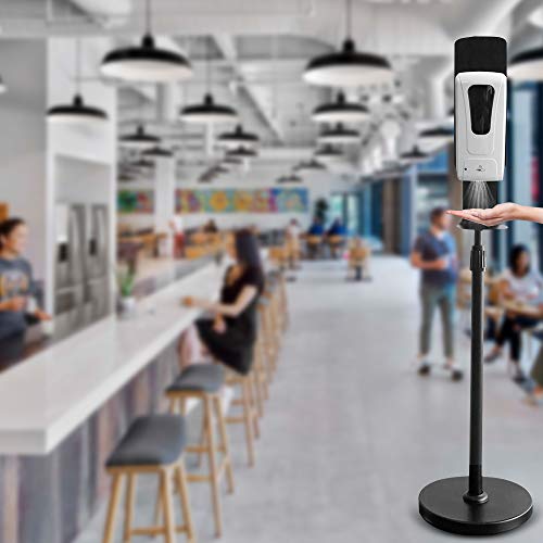 S SMAUTOP Soporte dispensador de jabón, Sistema automático de estación dispensadora de desinfectante de Manos Dispensador de rociado de líquido sin Contacto Soporte