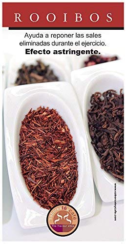 SABOREATE Y CAFE THE FLAVOUR SHOP Té Rooibos Galleta con Especias y Naranja A Granel En Hoja Hebra Infusiones Naturales Isotónica 1 kg