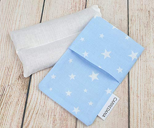 Saco térmico anti-cólicos bebé.Especial recién nacido 17 x 10cm (Azul estrellas)