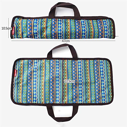 SADDPA 5 Piezas de Acero Inoxidable del pincho Herramienta Plana Carne de la Barbacoa Brocheta Camping Catering Barbacoa Set Viaje al Aire Libre (Color : Multi)