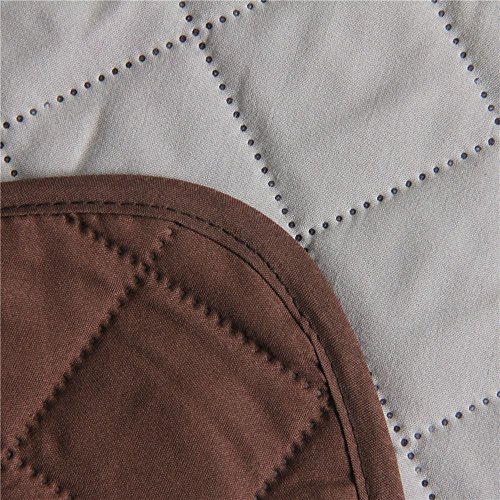 Safari Homeware Cubre Chocolate/Marrón para Sofás de 2 Plazas - Protector para Sofás Muebles Acolchado