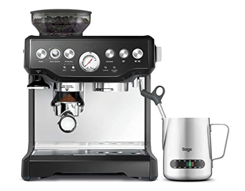 SAGE SES875 the Barista Express, Cafetera espresso, Cappuccinatore, 15 Bar, negro