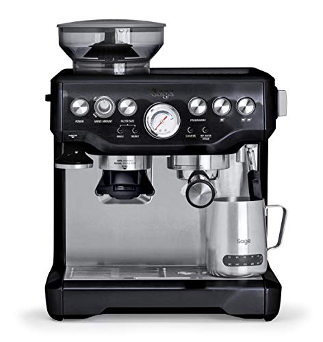 SAGE SES875 the Barista Express, Cafetera espresso, Cappuccinatore, 15 Bar, negro