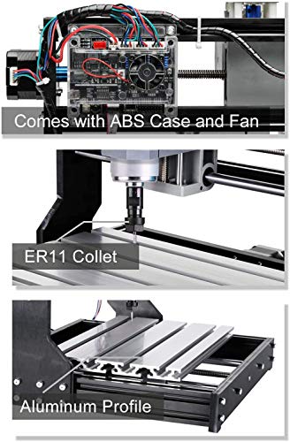 SainSmart Genmitsu CNC 3018-PRO Router Kit GRBL Control 3 ejes plástico acrílico PCB PVC tallado en madera fresadora, área de trabajo XYZ 300x180x45mm
