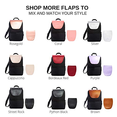Saint Maniero Moderna mochila para mujer uso diario, para los estudios o para el trabajo – Espacio para el portátil, carpetas y mucho más – disponible en los colores de moda (Capuchino)