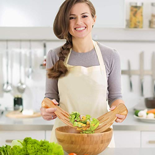 Salad Servers - Juego de 2 pinzas de madera para servir servir ensalada, pasta, frutas, ideal para la cocina
