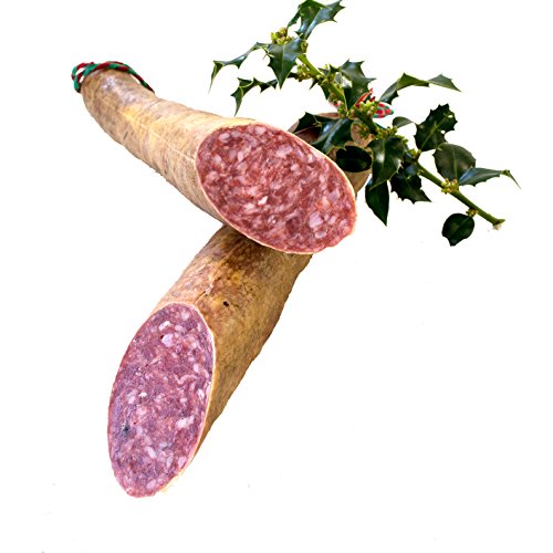 SALCHICHÓN CULAR IBERICO EXTRA . Elaboración artesanal con carne de cerdos ibericos , curación tradicional y envasado al vacio para una mejor conservación. Peso aproximado 1,25-1,45 Kg