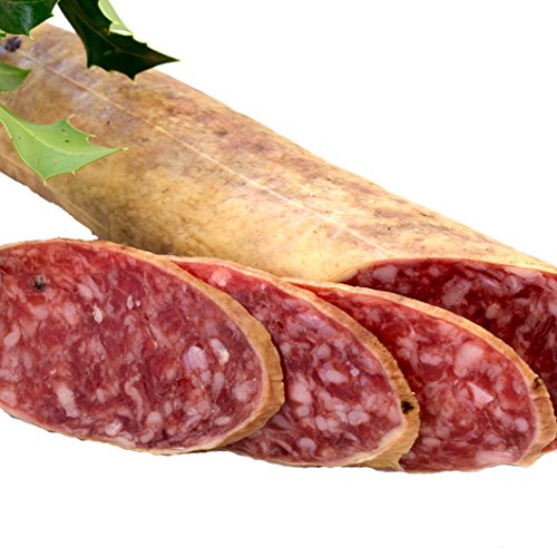 SALCHICHÓN CULAR IBERICO EXTRA . Elaboración artesanal con carne de cerdos ibericos , curación tradicional y envasado al vacio para una mejor conservación. Peso aproximado 1,25-1,45 Kg