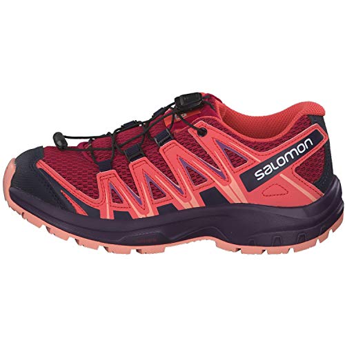 Salomon XA Pro 3D J, Zapatillas de Trail Running Unisex Niños, Rojo/Naranja (Cerise/Dubarry/Peach Amber), 34 EU