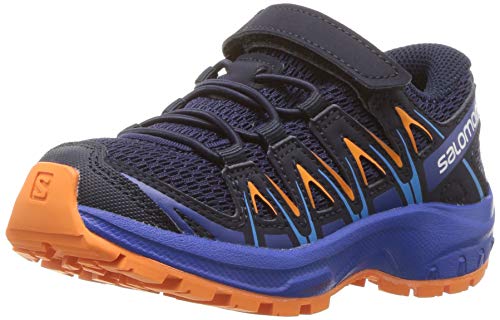 Salomon XA Pro 3D K, Zapatillas de Deporte Unisex Niños, Azul/Naranja (Medieval Blue/Mazarine Blue Wil/Tan), 27 EU