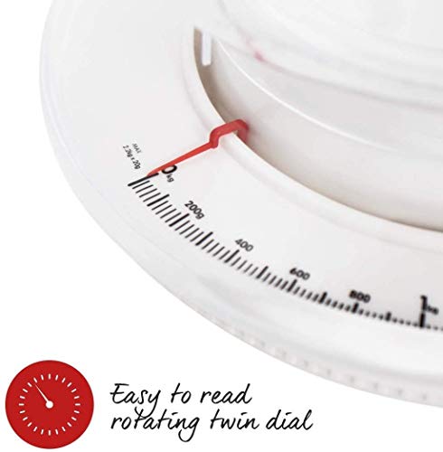 Salter Básculas de cocina mecánicas, blanco