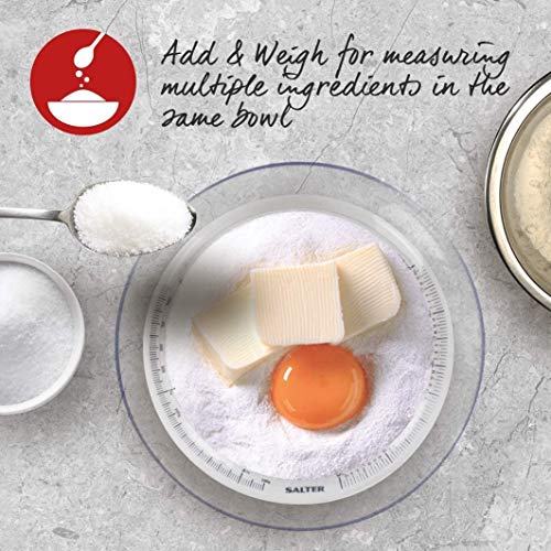 Salter Básculas de cocina mecánicas, blanco