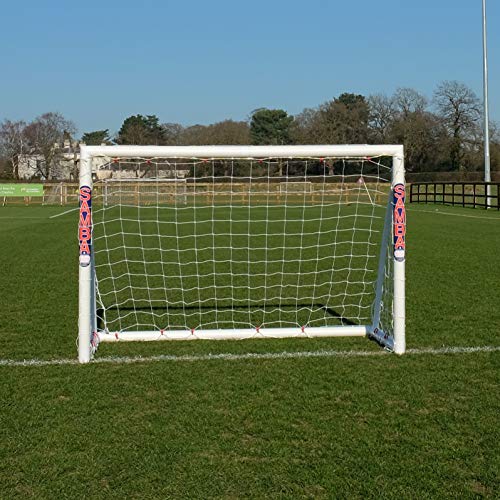 Samba Portería de Fútbol 1,8 m x 1,2 m - Postes de Jardín, Completa con Red, Clips y Clavijas Portería de fútbol 1,8 m x 1,2 m
