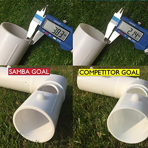 Samba Portería de Fútbol 1,8 m x 1,2 m - Postes de Jardín, Completa con Red, Clips y Clavijas Portería de fútbol 1,8 m x 1,2 m