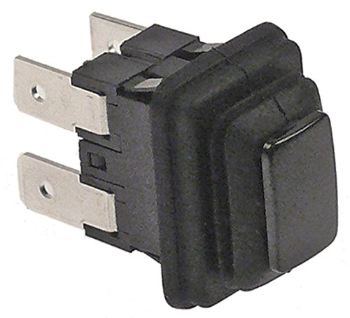 Sammic - Interruptor de presión para Cutter SK-3, SKE-3, SK-5, SK-8, SKE-5, SKE-8 250V 1NO (19 x 13 mm, 1 polo, con tapa), color negro