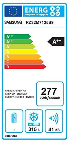 Samsung - Congelador Twin Independiente RZ32M7135S9 Inox 315L, 185m, A++