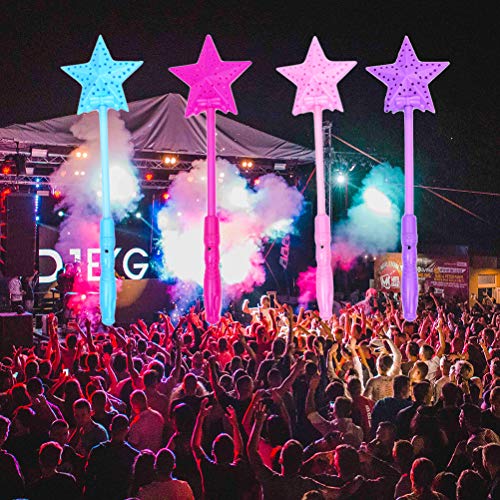 SAMTITY Varita mágica, Varitas Luminosas para Fiestas con luz LED Intermitente para Concierto mágico y Luminoso, varitas de Hadas, Barra Fluorescente