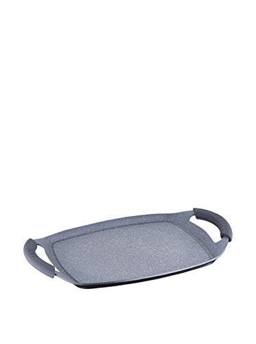 San Ignacio PK128 Bandeja Grill 35 x 26 cm, Aluminio Fundido, Negro