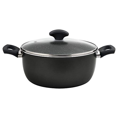 San Ignacio PK1625 Batería 6 Piezas Gourmet (4 cuerpos, 2 Tapas) más Utensilios de Cocina: Espumadera, rasera, Cuchara y cazo-colección Toledo, Aluminio