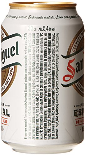 San Miguel Cerveza - Paquete de 24 x 330 ml - Total: 7920 ml