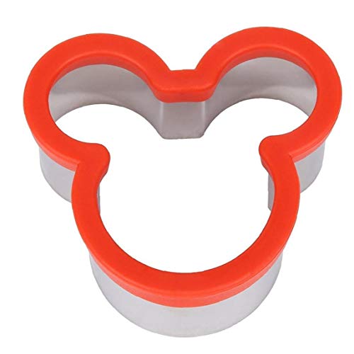Sándwiches Cortador Cortador de Galleta de Mickey Mouse de la categoría alimenticia del Acero Inoxidable de la Galleta del Molde Cortador de Galletas para los niños