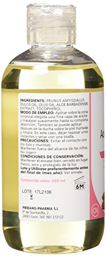 Sanon Cosmética Natural, Aceite de Almendras con Aloe Vera, 250 ml