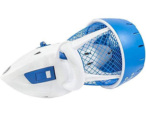 SANON Seascooters con Montaje de cámara de la Serie recreativa subacuática Scooter.(Blanco Azul) WTZ012