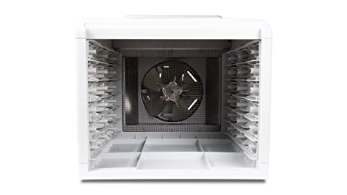 Saro 432-1000 VeggyDry (secador de Frutas y Verduras, deshidratador, regulador de Temperatura, Pantalla LED, Temporizador, 6 Rejillas sin BPA), Color Blanco, plástico