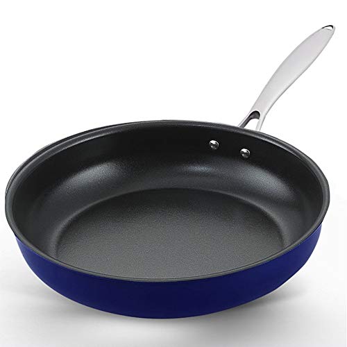 SartéN Antiadherente 28cm Esmalte sartén con Tapa Antiadherente Sartén Tortilla de cocción de Las Verduras Filetes Adecuado para La Cocina Diaria (Color : Orange, Size : 28cm)