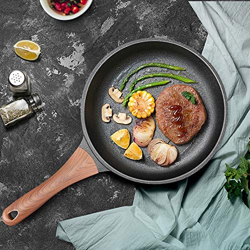 SartéN Antiadherente Antiadherente Sartén Tortilla 26 cm sartén sartén for cocinar Las Verduras Filetes Adecuado para La Cocina Diaria (Color : A, Size : 26cm)