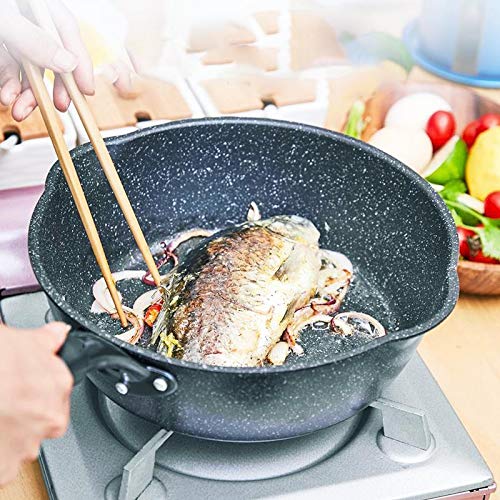 Sartén antiadherente Wok antiadherente crisol de la sopa Pot fideos Wok Pan sartén leche Olla Fogón de gas Promoción Ollas y sartenes wok Pan de hierro fundido (Color : Pot lid)