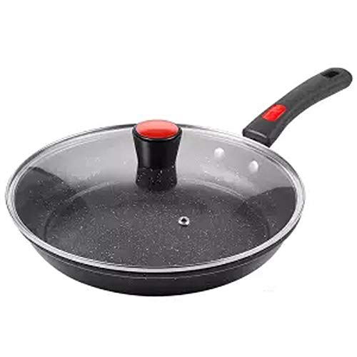 Sartén Wok Antiadherente Sartén Pan No fumar Cocina de gas universal Cocinar Ollas y sartenes Wok Set Pan (Color : Green)