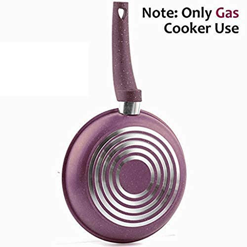 Sartenes WSJ Sartenes Sartén Cacerola Sartén antiadherente de 8 pulgadas Planchas y sartenes Parrilla Sartén de forma redonda Sartén profesional Utensilios de cocina Sartén de cocina de gas (Color: B)