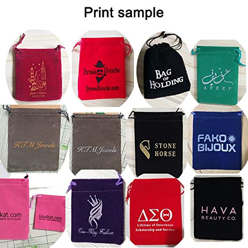 SASDA Bolsa Personalizada joyería Bolsas de Regalo Bolsas de la joyería Impresa Acondicionamiento Terciopelo Bolsa favores Logotipo de la Boda