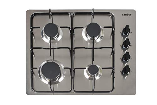 Sauber - Encimera de Gas SEGN02-4 zonas de cocción - Gas Natural - Ancho: 60cm